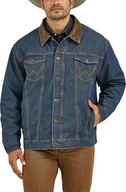 Wrangler Cordkragen Jeansjacke denim (Herren)