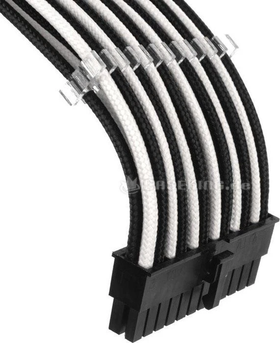 Phanteks Verlängerungskabel Kit für Netzteile, schwarz/weiß, 500mm