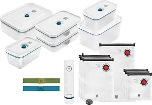 Zwilling Fresh & Save La Mer Kunststoff Starter-Set Vakuumier-Stick, 16-tlg.