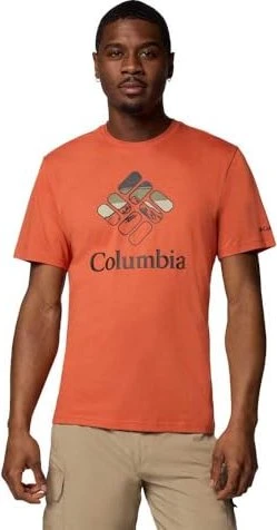 Columbia Rapid Ridge mit Print T-Shirt kurzarm tuscan/heavenly stacked gem (Herren)