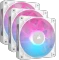 Corsair iCUE LINK RX120 RGB Starter Kit, weiß, LED-Steuerung, 120mm, 3er-Pack Vorschaubild