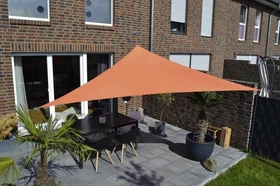 Floracord Sonnensegel dreieckig 360cm terracotta