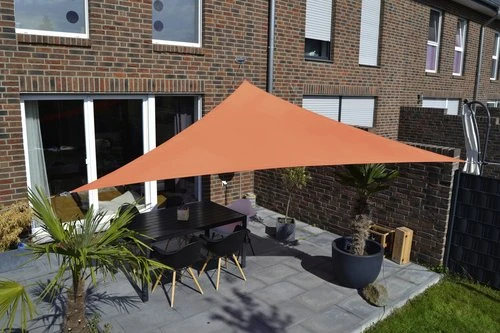 Floracord Sonnensegel dreieckig 360cm terracotta