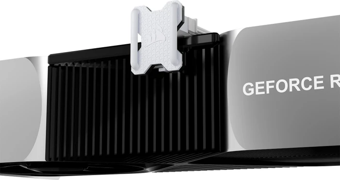 Corsair 12V-2x6 Winkeladapter 180°, PCIe 5.1 GPU Power Bridge, Stil A, Sense Pins innen, weiß