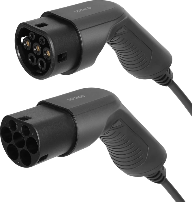 Deltaco E-Charge, cable type 2 - type 2, 1 phase, 16A, 3.6kW, 10m