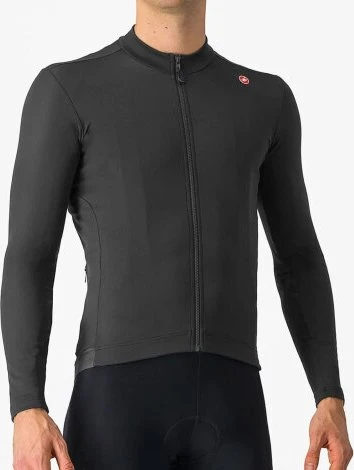 Castelli Espresso Thermal Trikot langarm light black (Herren)