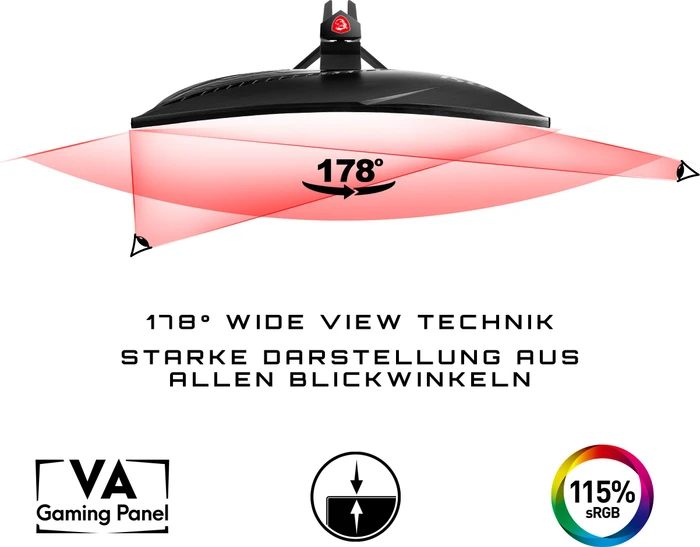 MSI Optix MAG241CR, 3 Jahre Garantie, 23.6"