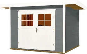 Weka 179 295x300cm Gerätehaus grau
