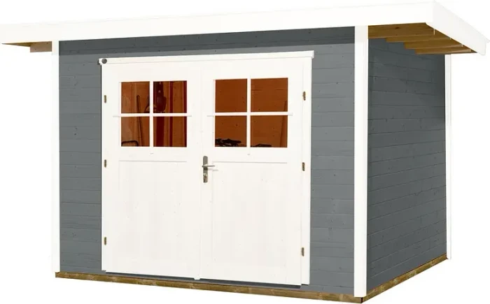 Weka 179 295x300cm Gerätehaus grau