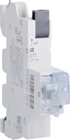 Hager SLS-Schalter 1P E-50A Sammelschiene QC Phase L3