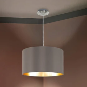 Eglo Maserlo Pendelleuchte/Schirmleuchte 38cm cappuccino/gold