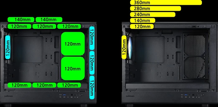 Zalman M5 Black, Glasfenster