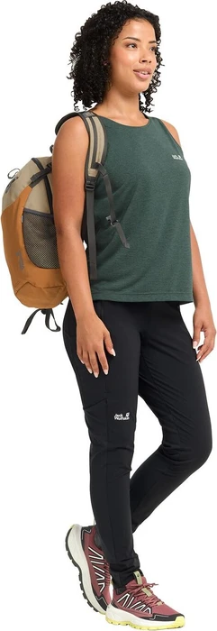 Jack Wolfskin Wildtrail Tank Funktionsshirt ärmellos sago palm (Damen)