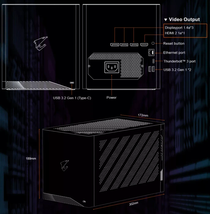 GIGABYTE AORUS Gaming Box, GeForce RTX 4090
