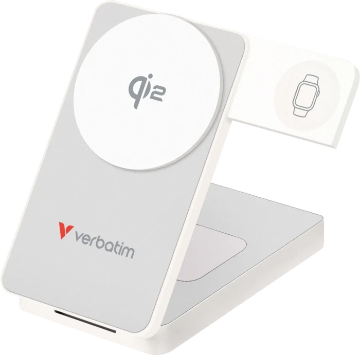 Verbatim Charge 'n' Go Qi2 Power Bank 10000mAh weiß