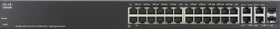 Cisco SF300 Rackmount Managed Switch, 24x RJ-45, 2x RJ-45/SFP, 180W PoE+ (SF300-24PP / SF300-24PP-K9)
