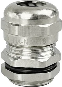 Conrad Electronic TRU Components Kabelverschraubung M18 Messing vernickelt