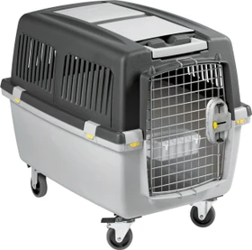Kerbl Transportbox Gulliver Mega, Größe 4, 70x51x50cm, dunkelgrau, hellgrau