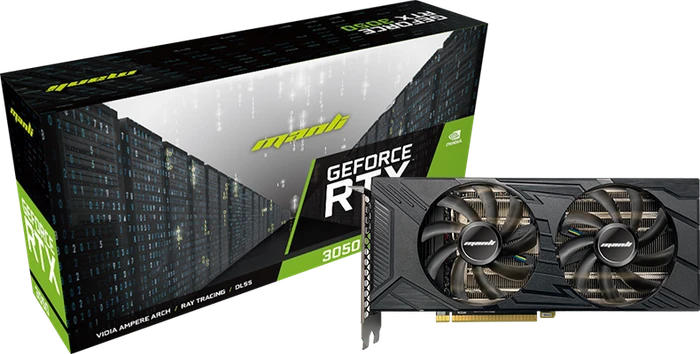 Manli GeForce RTX 3050, 8GB GDDR6, HDMI, 3x DP