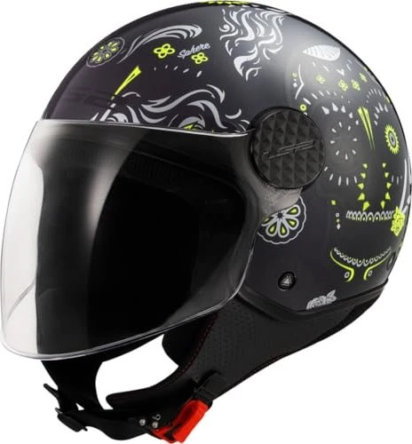 LS2 OF558 Sphere Lux II Maxca schwarz/gelb