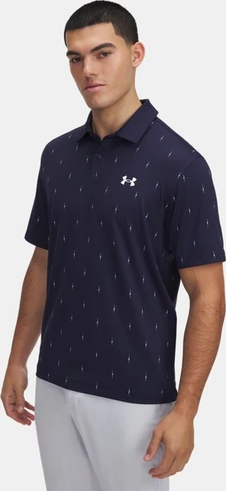 Under Armour Tee To Green Printed Poloshirt kurzarm midnight navy/white (Herren)