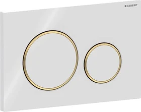 Geberit Sigma20 Betätigungsplatte weiß/vergoldet/weiß