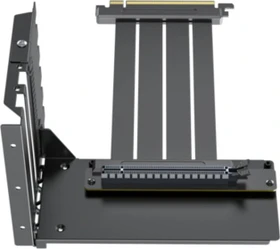 Xilence Riser Card, inkl. PCI-Slot Blende für Xilence, gewinkelt, PCIe 4.0, schwarz