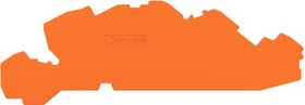 Wago Abschluss- und Zwischenplatte 1mm dick orange 25 Stück