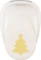 Vaessen Creative Hebel-Motivstanzer Medium, Weihnachtsbaum mit Stern, gold/weiß, 23x19mm Vorschaubild