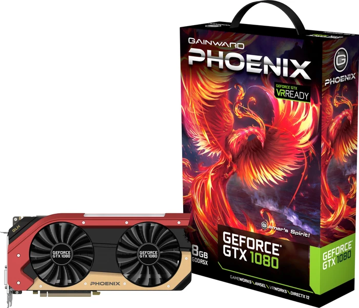 Gainward GeForce GTX 1080 Phoenix GLH, 8GB GDDR5X, DVI, HDMI, 3x DP