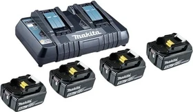 Makita Powersource-Kit Starterset 18V, 5.0Ah, Li-Ionen, 4 Akkus [20.0Ah] [360Wh]