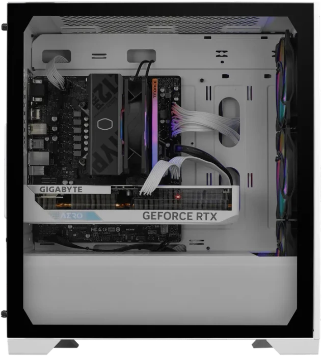 Cooler Master Elite 301 Lite White, weiß, Glasfenster