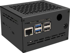 Geekworm Gehäuse für Raspberry Pi 5 X1202 Shield, schwarz