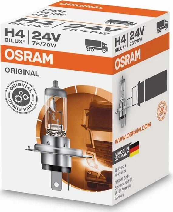 Osram Heavy Duty H4 75/70W, 1er-Pack Faltschachtel