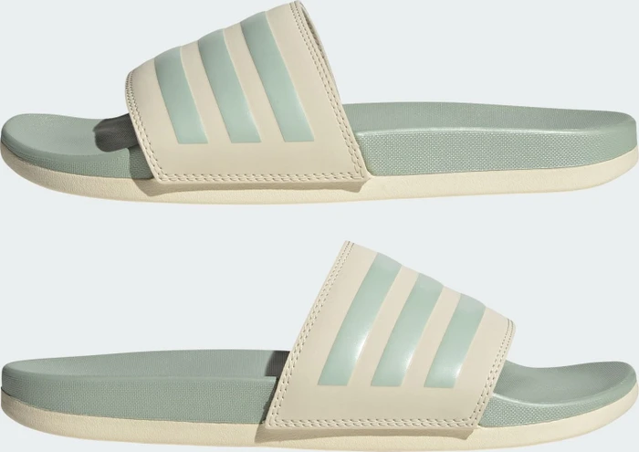 adidas Comfort Adilette wonder white/linen green met (Damen)