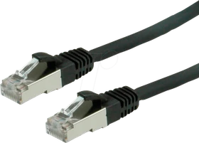 Value LSOH Patchkabel, Cat6, S/FTP, RJ-45/RJ-45, 10m, schwarz