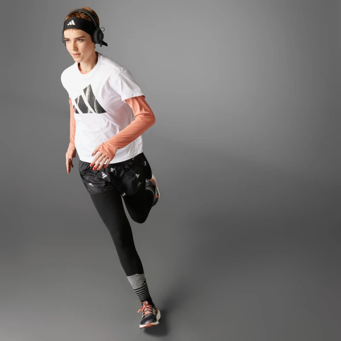 adidas Run It Brand Love T-Shirt kurzarm weiß (Damen)