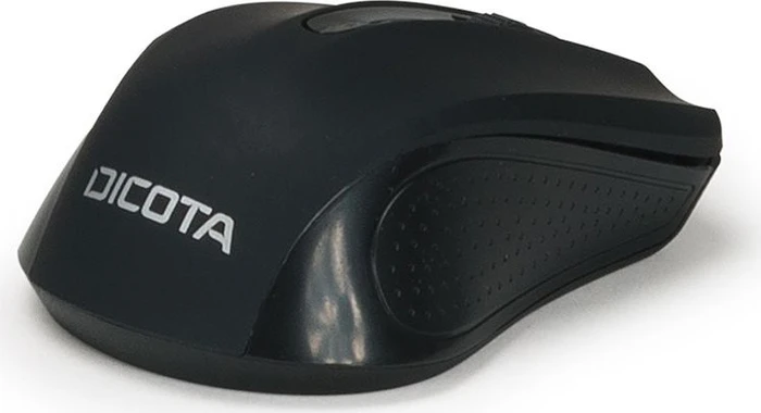 Dicota Top Traveller Mouse Kit schwarz, Comfort Wireless Mouse mit Notebooktasche 14-15.6", USB