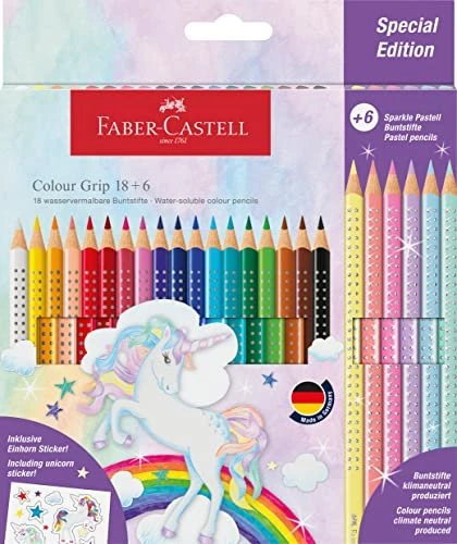 FABER-CASTELL Grip Unicorn, 24 Farben Image