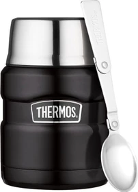 Thermos Stainless King Isolier-Speisegefäß 470ml matt schwarz
