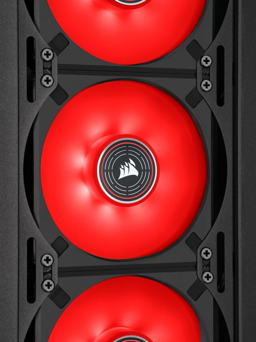 Corsair ML Series ML140 LED Elite Red, schwarz, 140mm
