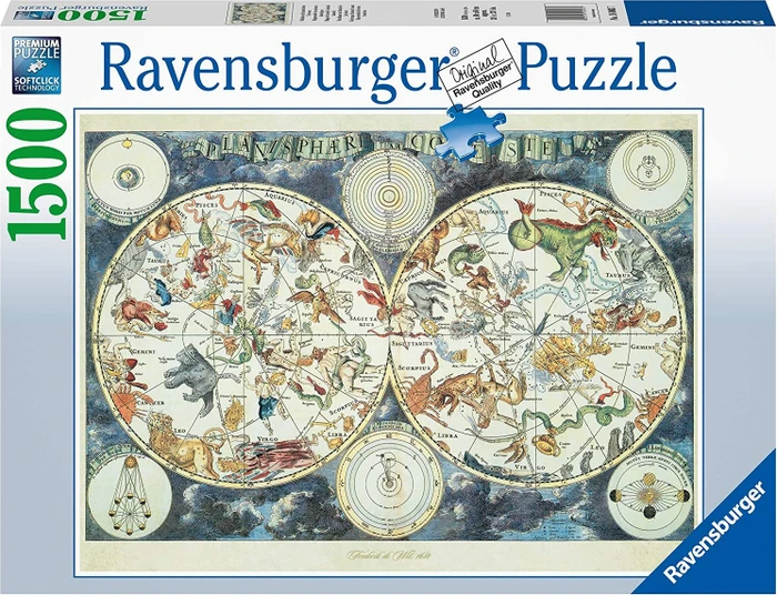 Ravensburger Weltkarte mit fantastischen Tierwesen