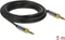 DeLOCK 3.5mm Klinke 3-Pin [Stecker] auf 3.5mm 3-Pin Klinke [Stecker], mit 2x Schraubadapter auf 6.35mm, schwarz 5m Vorschaubild