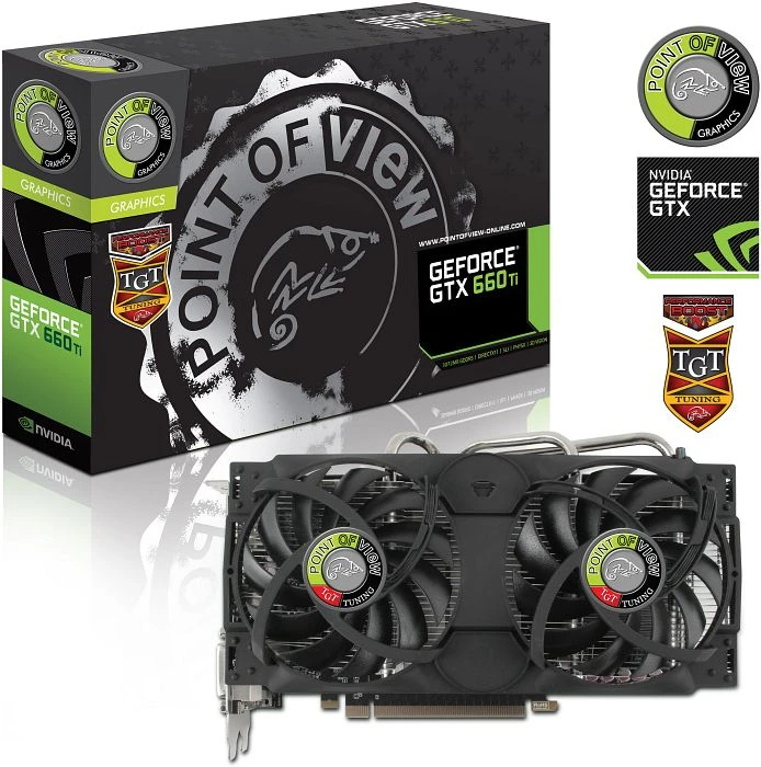 Point of View GeForce GTX 660 Ti TGT Performance Boost Dual Fan, 3GB GDDR5, 2x DVI, HDMI, DP