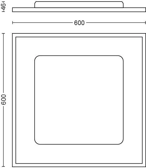 Philips Hue White Ambiance Aurelle LED Panel 60x60 39W