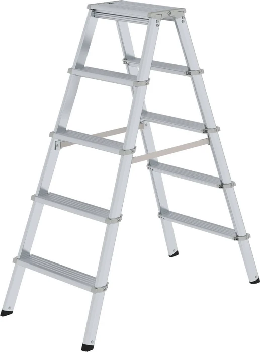 Günzburger Steigtechnik Alu 2-tlg. Stehleiter, 2x 5 Stufen