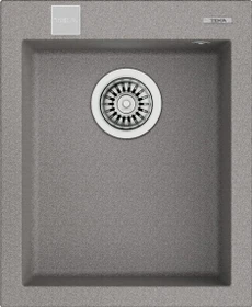 Teka Forsquare 34.40 TG Auto Einbau Becken mittig stone grey
