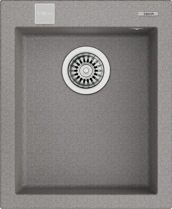Teka Forsquare 34.40 TG Auto Einbau Becken mittig stone grey