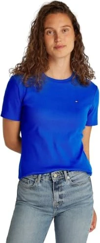 Tommy Hilfiger Roundneck Slim Fit T-Shirt kurzarm noble blue (Damen)