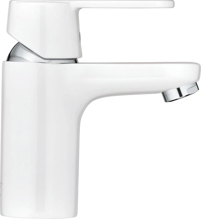 Grohe Get Einhebel-Waschtischarmatur Größe S mit Push-open Ablaufgarnitur engeriesparend moon white
